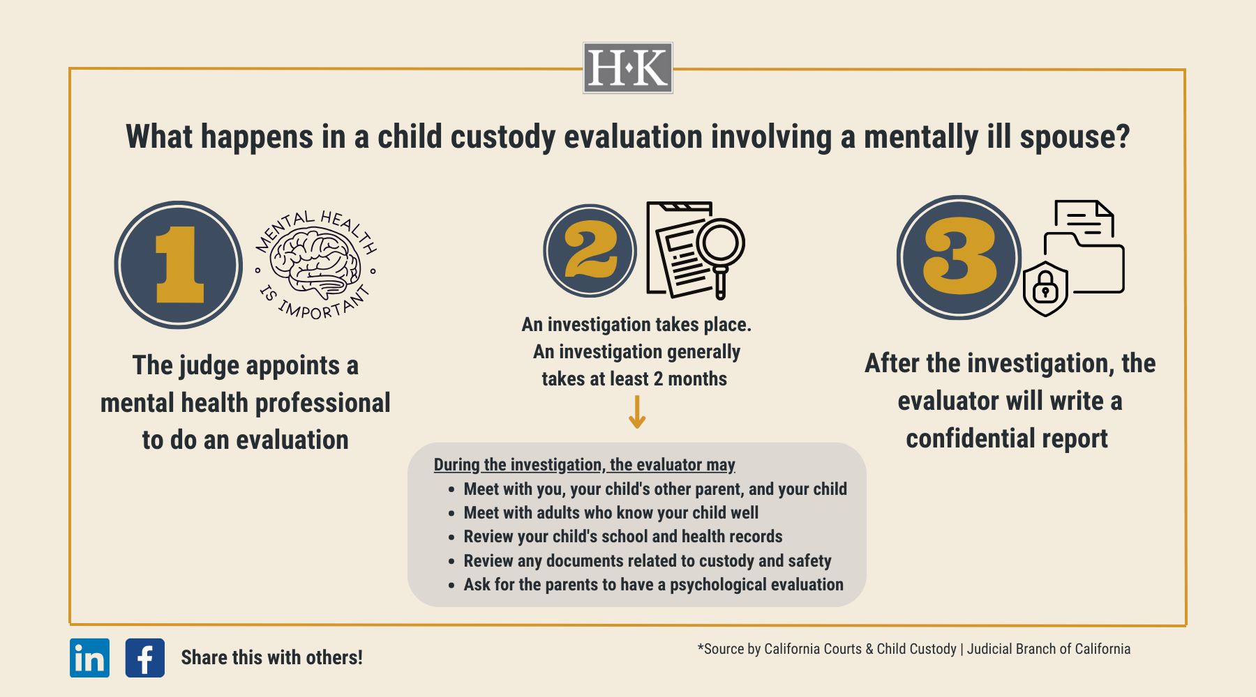 mental illness child custody case evaluation